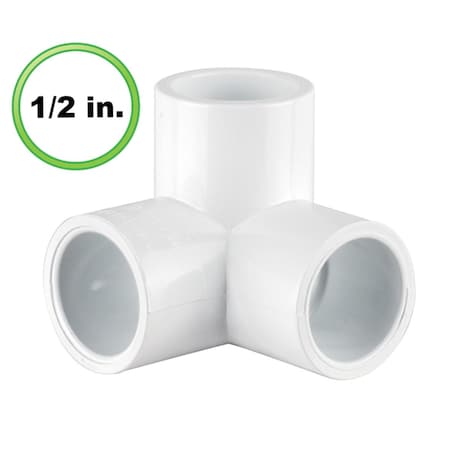 Circo Innovations 0.5 in. 3 Way L PVC Pipe Fitting - Utility Grade 31-U